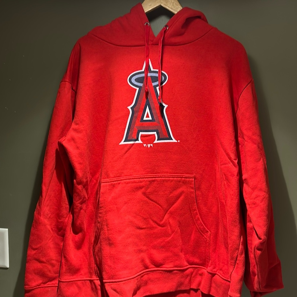 Fanatics Mike Trout Los Angeles Angels Red Pullover Hoodie Great Condition szXXL